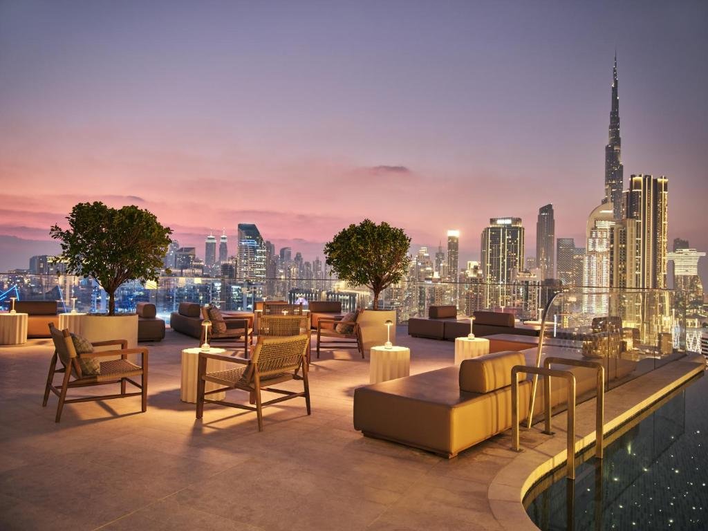 The Lana Dorchester Collection luxury hotel in Dubai overlooking Dubai Canal