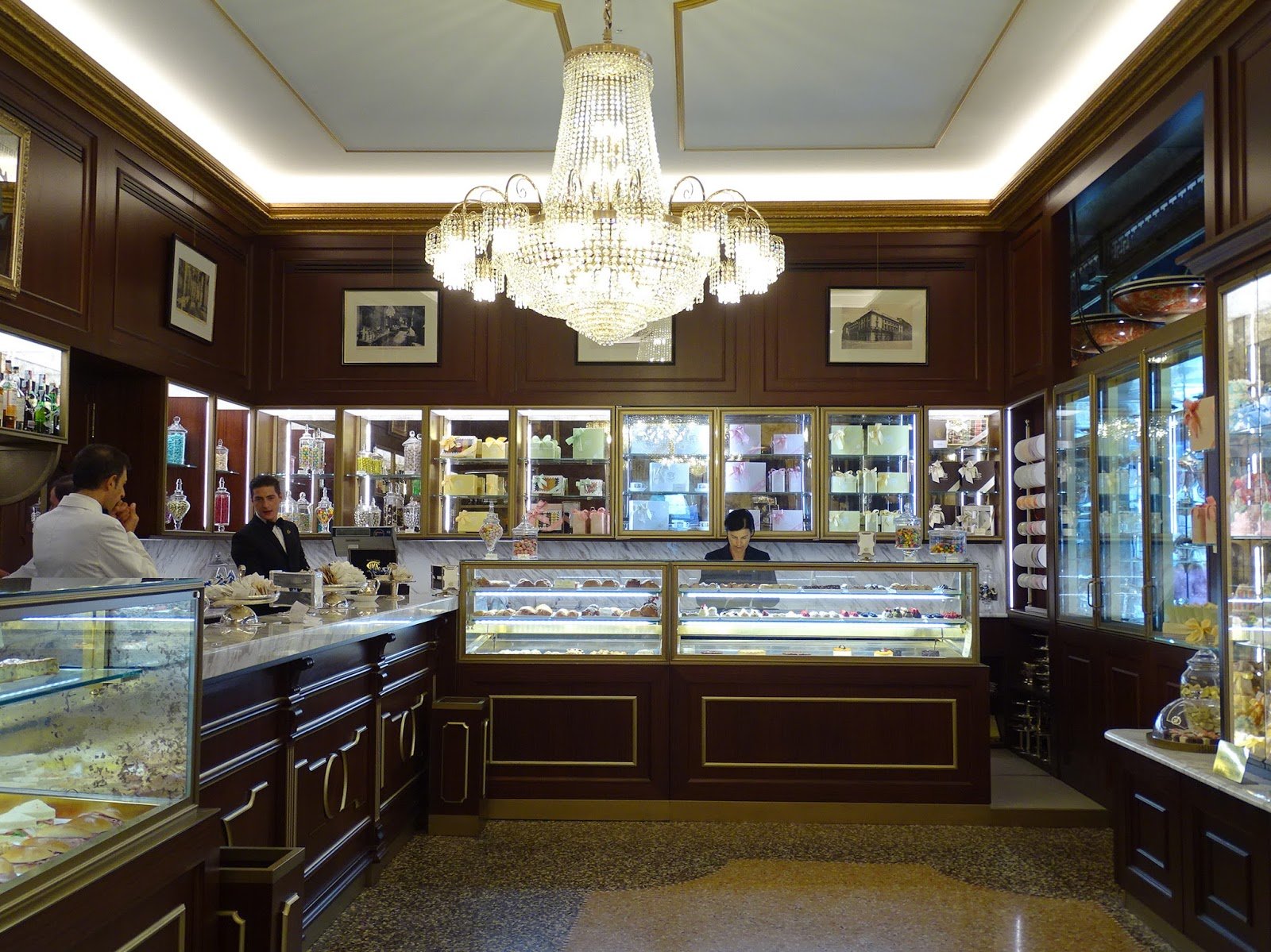 Cova Montenapoleone historic café Milan pastries